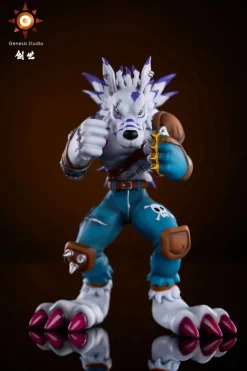 Were Garurumon - Digimon Resin Statue - Genesis-Studio