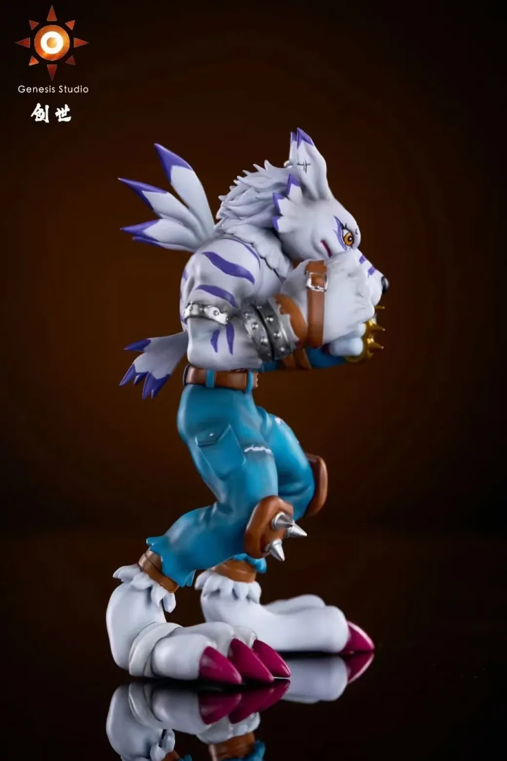 Were Garurumon - Digimon Resin Statue - Genesis-Studio
