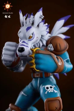 Were Garurumon - Digimon Resin Statue - Genesis-Studio