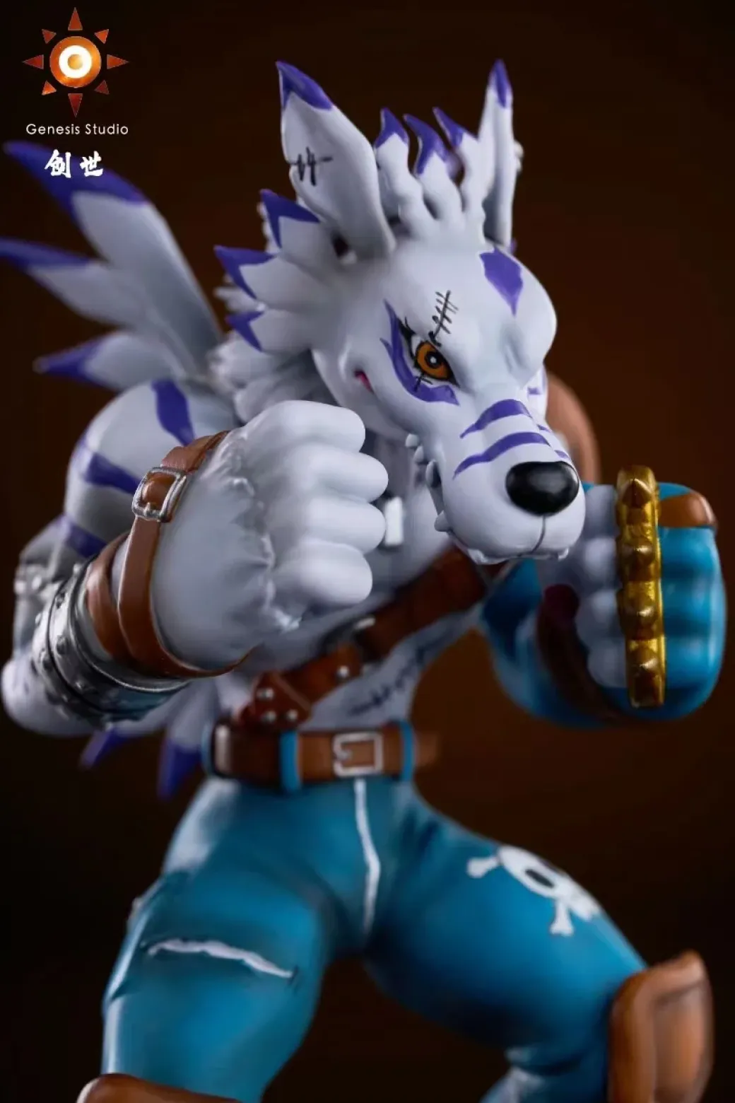 Were Garurumon - Digimon Resin Statue - Genesis-Studio