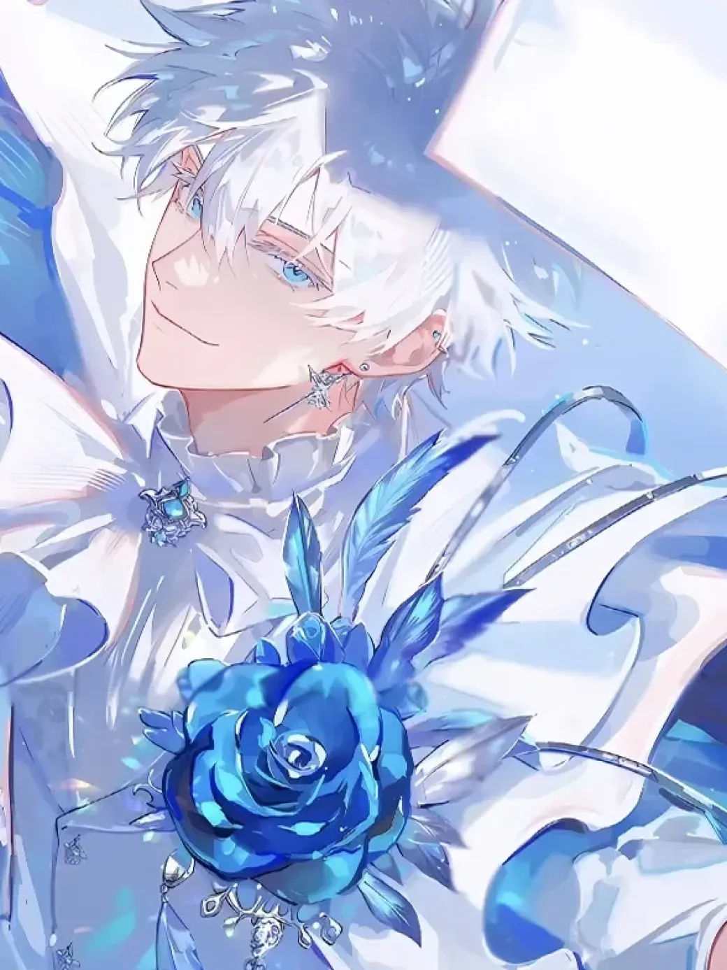 White Suit Ver. Satoru Gojo Decorative Painting - Jujutsu Kaisen - Xingkong Studio