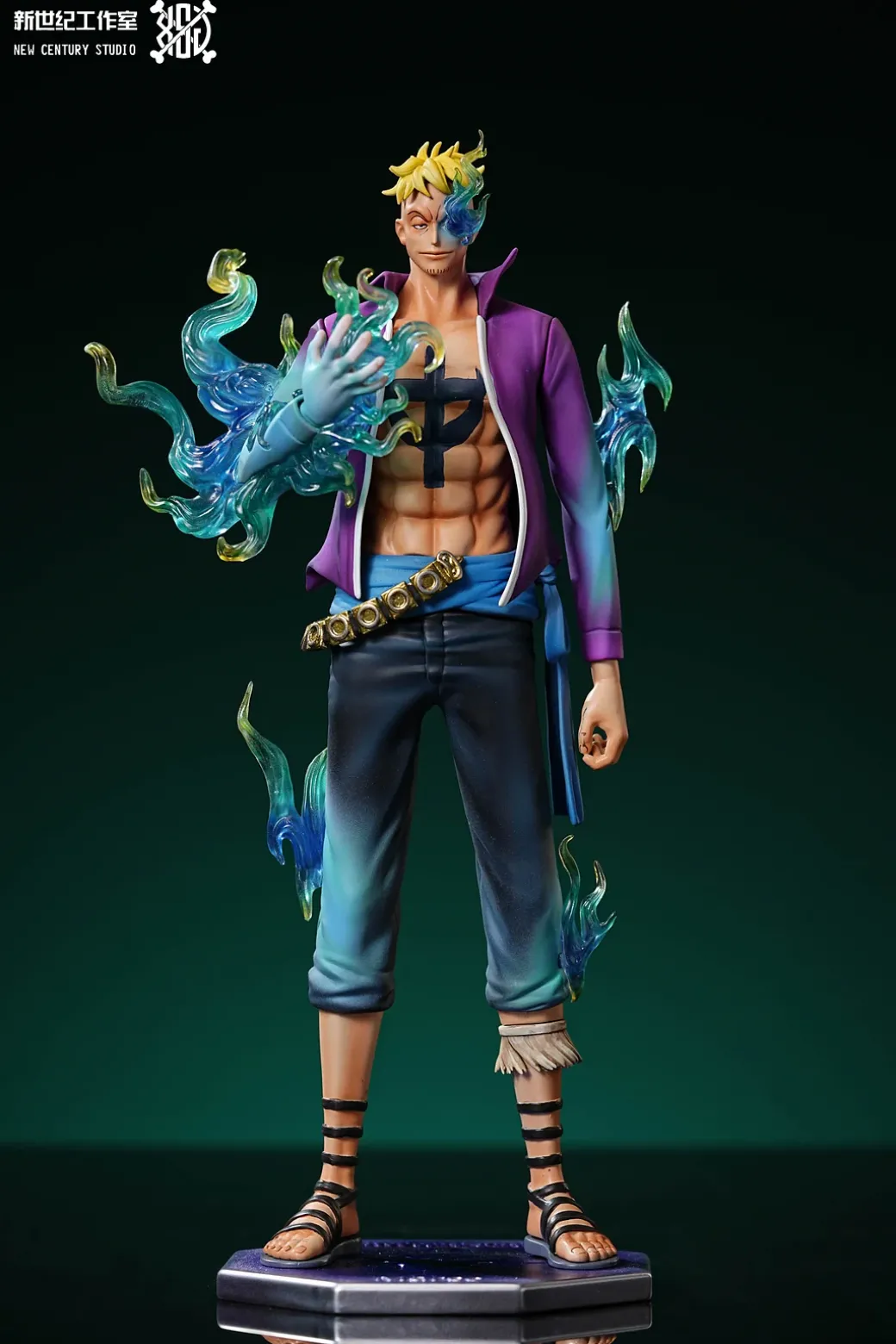 Whitebeard Pirates 001 Marco & Speed Jiru & Atmos - ONE PIECE Resin Statue - XinShiJi Studio