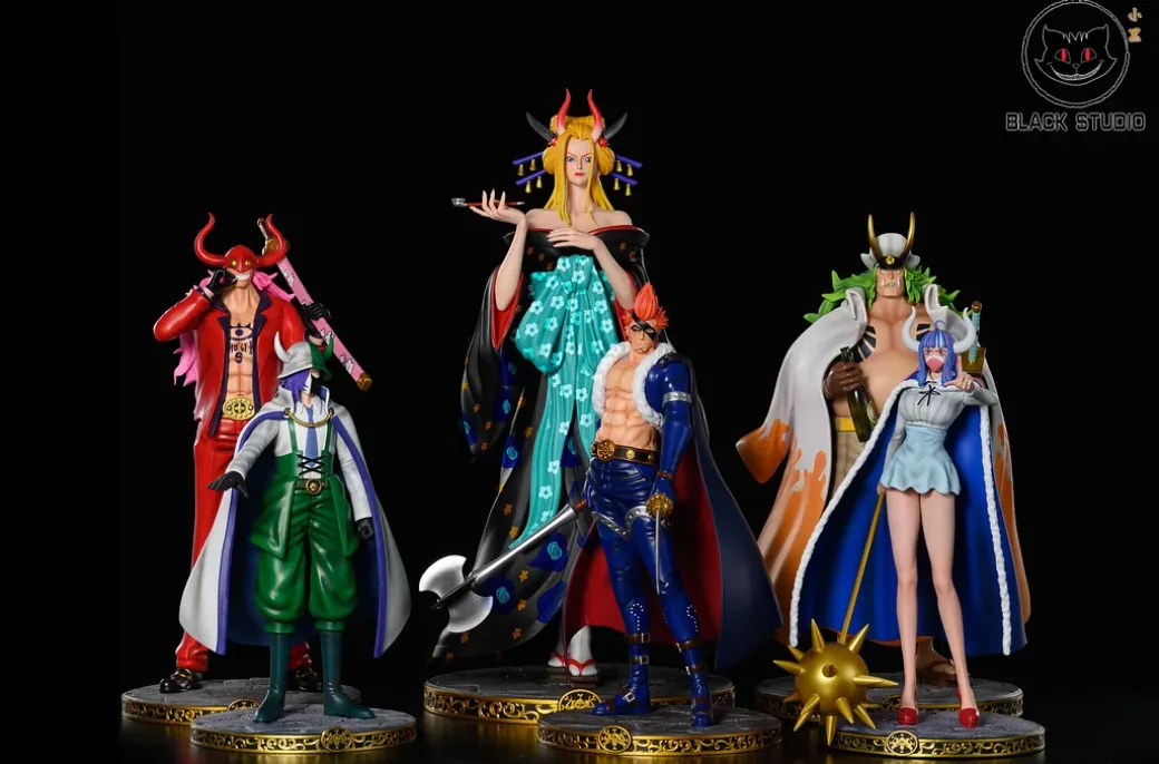 X Drake & Black Maria - ONE PIECE Resin Statue - Black Studio