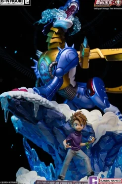 Yamato Matt Ishida & Metal Garurumon with LED - Digimon Official Resin Statue - BANDAI NAMCO
