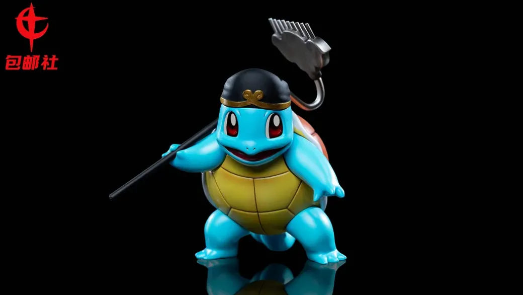 Zhu Bajie Cosplay Squirtle & Sha Wujing Cosplay Charmander - Journey to the West Pokemon Statue - BaoYouShe Studio