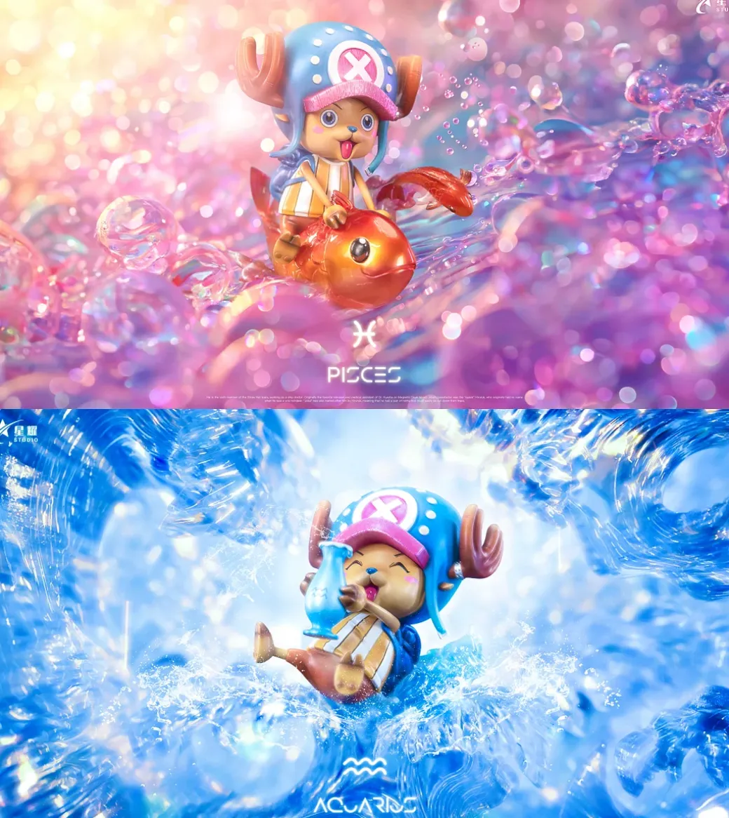 Zodiac Series 001 Pisces & 002 Aquarius Tony Tony Chopper - ONE PIECE Resin Statue - XingYao Studio